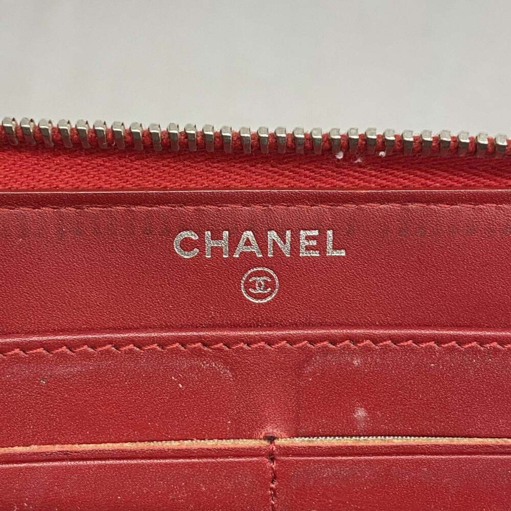 CHANEL Red Leather Wallet - Picture 4 of 14